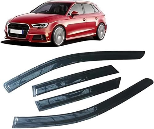 HARLSO Auto-Komfort-Windabweiser für Audi A3 8V 2013-2019, einfache Montage des Regenabweisers Klebeabweiser Autozubehör