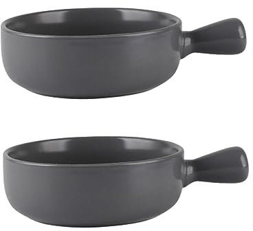 GREENADSCAPE 2 Platos Redondos De Cerámica Para Hornear Para Ensaladas y Utensilios De Cocina Ecológicos