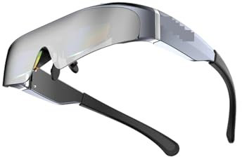 VEKELETE Gafas virtuales Inteligentes 3D AR 4K con Pantalla máxima de 200 Pulgadas y Lentes Inteligentes Micro-OLED FHD duales(Ar Standard)