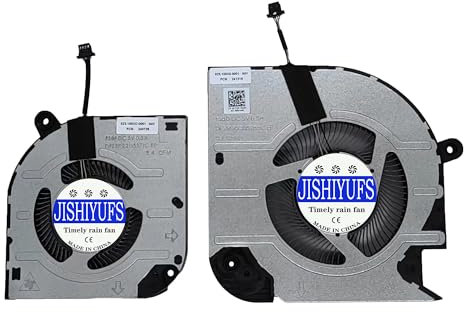 JISHIYUFS Nuova CPU+GPU Ventola di raffreddamento per Dell Inspiron 16 Plus 7620 GeForce RTX 3060 Series Laptop Fan 0C3MKP 0V7P3C DC5V (NOTA:for fit plus 7620)