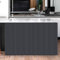 Highdi Schrankvorhang mit Klett, Schrank Vorhang Küche für Regal Selbstklebend Privatsphäre Schrankgardine für Küche, Kleiderschrank, Kommode (Dunkelgrau,70 * 90cm)