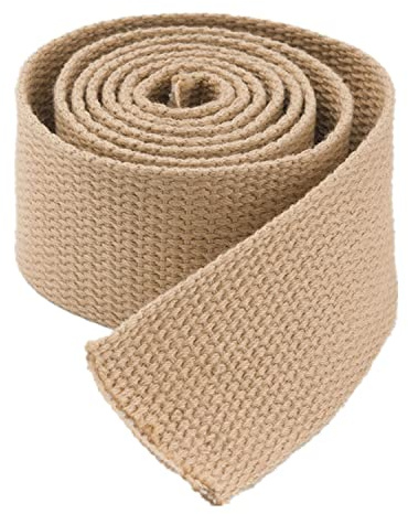 DQZRTUECA Sangles en Coton Lourd à Armure Toile, Sangle en Coton for Sac, Largeur 20 mm, 25 mm, 38 mm, 50 mm, Rouleau de 9 mètres(Khaki,50mm)