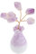 ERINGOGO Amethyst Kristallbaum Vase Miniatur Deko Baum Mit Echtem Amethyst Feng Shui Tischdeko Für Zuhause Büro Und Farmhouse Kreatives Für Wellness Und Meditation