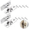 2 Pack 90 Degree Right Angle Door Lock, Stainless Sliding Barn Door Lock Hardware Security Door Latch Buckle Bolt Lock for Cabinet Pet Cage Bolt Lock Garden Outdoor Garage Window Sliding Door (Small)