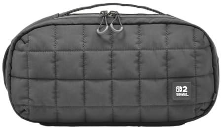 HORI Gesteppte Tasche (Schwarz) für Nintendo Switch 2 - Offiziell lizenziert von Nintendo
