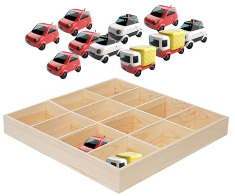 Generico Holzmontierter Displayschrank – Hänge-Display-Einheit in P | -Organizer für Spielzeuge zum Sammeln von Autos und langlebigen Ornamenten