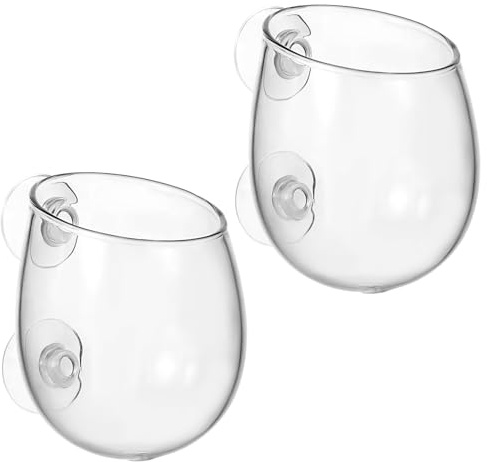 GALPADA 2 Stück Aquarium Pflanzbecher mit Saugnapf Aquatic Plant Holder für Süß und Wasserfeste Pflanzenhalterung Einfach zu Montieren für Dekorative Wasserpflanzen und Deko im Aquarium