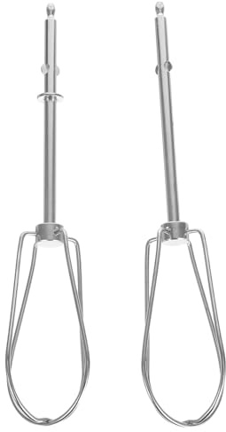 Alipis Schneebesen Ersatzset aus Edelstahl Vielseitige Mixeraufsätze Einfache Reinigung 2 Stück Küchenrührgerät Zubehör für Elektrischen Handmixer