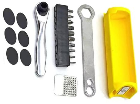 Durable Bike Maintenance Set with Closure Folding Tool Case and Spare Parts Storage Bike Frame Storage Box