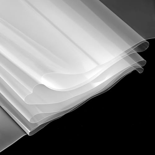 QWORK® 3 x 4M Película Plastico de Invernadero, Protector Invernadero Polietileno Impermeable Transparente, para Jardines y Edificios