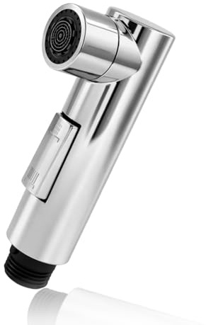 Tete de Robinet Douchette Cuisine G1/2 Universelle, Tête de Robinet Amovible avec 2 Types de Jet, Embout Robinet Cuisine Douchette Pivotant pour Évier Cuisine et Salle de Bain