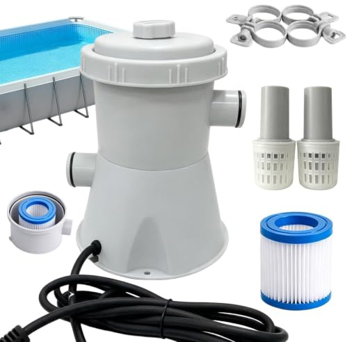 Pompa per piscina Attrezzatura Filtraggio A Sabbia E Cartuccia | Pompa Filtro A Cartuccia Per Piscina per giardino, laghetto e fontana stagionale da esterno