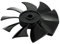 Aexit 1100W / 1500W 135mm Diametro 9 ventola di ricambio compressore d'aria ner-o ID: 539010