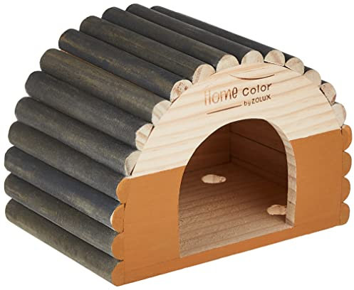 Zolux Maison pour Rongeur en Bois Arrondi Corail T.M