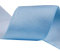 Glanz-Satin Gummiband 2m x 5cm Gummilitze 50mm f. Gürtel Kleider Blusen, Farbe:hellblau