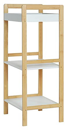 jinyi2016SHOP Porte casseroles Mural Bois Stockage Panier Mobile Tableau d'étagère Organisateur Stockage Utilitaire Panier Panier for la Cuisine Salle de Bain 3/4 Niveau Range couvercles a Casserole