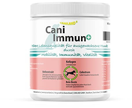 Cani Immun 200g Dose | deutsche Premium-Qualität | zusätzliche Nährstoffversorgung für Hunde | für Mobilität, Immunität und Vitalität | hochwertiges Nährstoff-Ergänzungsfutter/Pulver