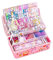 JHzood Colorful Goo Card Toys Cute Goo Card DIY Sets, Colorful Pendant Cute Card Toys Card Sticker Sets, with Storage Box, Homemade Keychain, Sticker Art And Craft, Hanging Ornament Materials (71PCS)