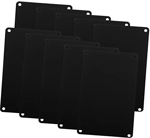 Cabilock 10 Piezas Sublimación De Aluminio En Placa De Etiqueta De Bricolaje Cartel De Nombre Multifunción Letreros En Para Manualidades Letras Accesorios