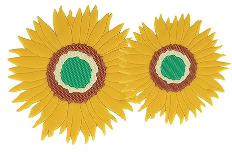 FUNOMOCYA 2pezzi Tovagliette Isolanti Antiscivolo Per Design Girasole Resistenti Al Calore Per Cucina Ristoranti e Feste