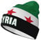 FAGIUCHI Syrien Flagge 2024 1932 1963 (7) Erwachsene Strickmütze Slouchy Beanie Volldruck Mützen Totenkopf Winter Strickmütze Schwarz, Schwarz , 7 1/8-7 1/4