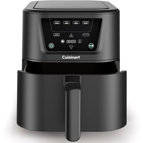 Cuisinart Friggitrice Ad Aria Compact Max | Grande capacità 7,6L, 8 porzioni Senza PFAS Frigge, arrostisce, griglia, cuoce, disidrata, 36% più compatta 33% più capiente Parti lavabili in lavastoviglie