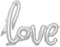 Lukis Love Buchstaben Ballons für Hochzeit Dekoration Folienballon Luftballon 108x65.5cm Silber