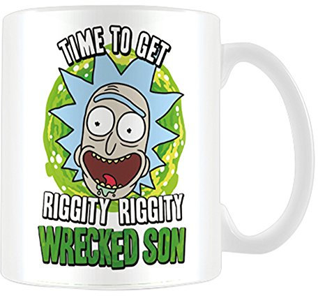 Pyramid International Rick e Morty Wrecked Son tazza di caffè, ceramica, multicolore, 7.9 x 11 x 9.3 cm
