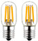 LiteHistory E17 led Bulb ETL 25w Appliance t7 led Bulb 250lm 2700K 2w Microwave Light Bulb 2Pack