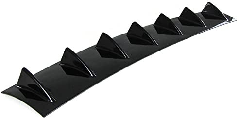 Universal Heck Diffusor für Stoßstange hinten mit 7 Finnen lackierbar