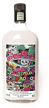 Patapalo Peligrosso Cremas con Tequila - Botella 1L (Chocolate Blanco)