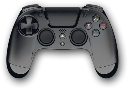 Gioteck - Vx4 - Mando Ps4 Wireless, Controlador Inalámbrico Bluetooth, 3,5 Mm Puerto de Audio, Soporta vibraciónes y Movimientos, Compatible con Ps4 y PC Negro (Windows 8.1)