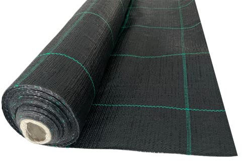 eacommerce - Telo Pacciamatura 100gr/mq Anti Erbacce e UV | Permeabile e Resistente | Facilita Crescita Piante, Nero, 2,10x5 Metri