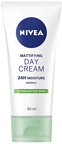 NIVEA Daily Essentials ölfreie feuchtigkeitsspendende Tagescreme (50 ml), Kombinations- und fettige Haut, mineralische Tagescreme, Hautpflege-Essentials