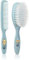 Beter- Set de peine y cepillo bebe recién nacido con fibras muy suaves, set aseo bebe recien nacido, Regalos para bebes recién nacidos, Ideal para el cuidado del bebé, Kit Minicure para bebé, Azul
