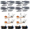 QWinOut A2212 1000KV Outrunner Motor + 30A ESC + 1045 Prop Propeller for F450 F500 F550 DIY Drone Kit (4 Set)