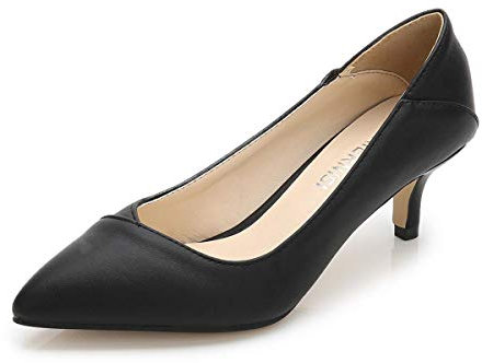 Damenschuhe mit hohen Absätzen, Hausschuhe mit niedrigen Absätzen, Lederplattform, Pumps, sexy Stilett, Büroschuhe für Damen, zwei Möglichkeiten, elegante Freizeitschuhe in Übergröße 35-46 zu tragen