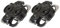 EXUSTAR Unisex-Adult E-C01F SPD-Stollen Easy Typ 8 mm in Aluminium-Standard, Schwarz, One Size