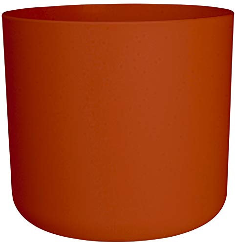 elho B.for Soft Small Plant Pot Indoor Home Decorative Flower Succulent Cactus Herb Planter (Ø 14cm, Brique)