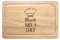 Nombre Personalizado No.1 Gorro de Cocinero Chef Rectangular Tabla para Picar de Madera a Medida
