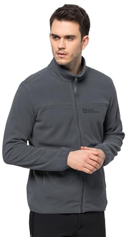 Jack Wolfskin Herren Hatchet Stone Fleecejacke, Ebony, M EU