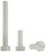Enkotrade 10 Stück Flachkopfschrauben M4, 40 mm Länge, mit Schlitz Kunststoffschrauben Schrauben Sortiment DIN 84 Plastikschrauben Nylon Zylinderschraube
