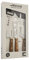 Arcos Serie Nordika - Set 3 Coltelli Formaggio - Acciaio Inossidabile NITRUM - Manico in legno Ovengkol FSC naturale al 100% - Confezione riciclata al 100%
