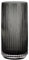 TIMEFOTO Blumenvase, 24.1 cm, grau, verdickt, handgeblasene Glasvase, rund, Vintage-Streifen, für Bücherregal, Esstisch, Innenbereich, Büro, Schreibtisch, Konferenzraum, Arbeitsplatte, Zuhause