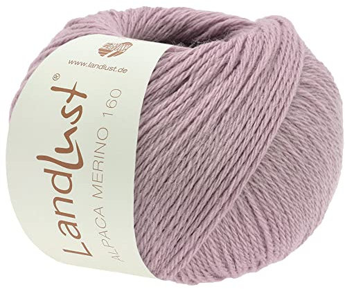 LANA GROSSA Landlust Alpaka Merino 160 | Klassisch verzwirntes Garn aus Merino & Alpaka | Handstrickgarn aus 50% Schurwolle & 50% Alpaka (Baby) | 50g Wolle zum Stricken & Häkeln | 160m Garn FB 429