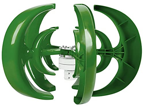 800W Verde Turbina Eolica Lanterna Verticale Assi Turbina Eolica 5 Lame Generatore Eolico Generatore Eolico Kit (48V)