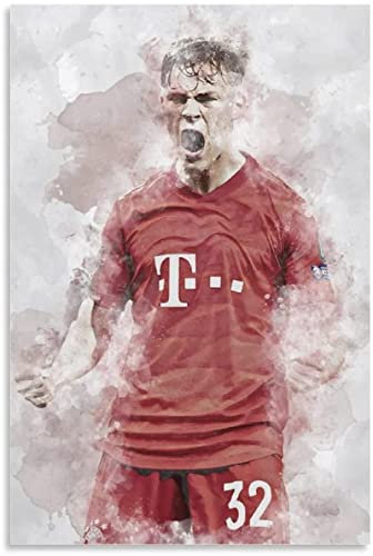 Kunstdruck Poster 50 * 70cm Fußballspieler Joshua Kimmich Fußballfiguren Andrea Belotti Poster Dekoration Wohnzimmer Schlafzimmer Malerei Kein Rahmen