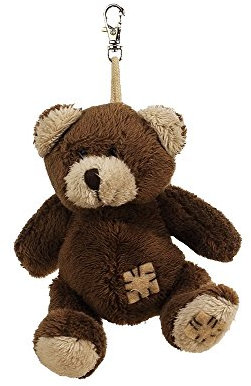 Teddys Rothenburg Schlüsselanhänger Teddybär 8 cm braun Plüschtier Stofftier Plüschteddy