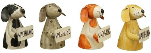 Gwenys Haus Gartenfigur Wachhund Zaunhocker
