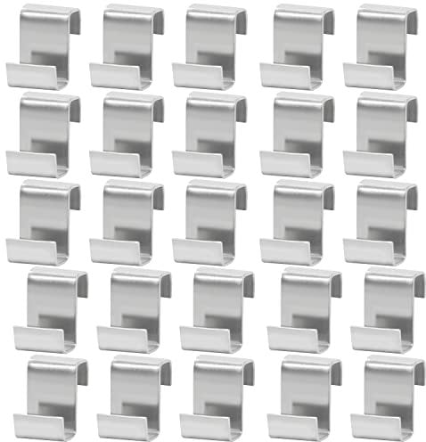 25 Pièces de Z Clips pour Verre de Serre en Acier Inoxydable - Clips en Z pour Fenêtre et Fixation de Vitres